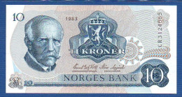 NORWAY - P.36c – 10 Kroner 1983 UNC-, S/n CR3124665 - Norvège