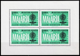 HONGRIE / HUNGARY - 1962 Mi.Bl.35A 2.50f. Fight Against Malaria Min. Sheet Of 4 Perf.11 - Mint NH** - Neufs