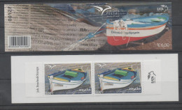GREECE, 2015, MNH, JOINT ISSUE, EUROMED BOATS, IMPERFORATE VARIETY, BOOKLET OF 2v - Other (Sea)