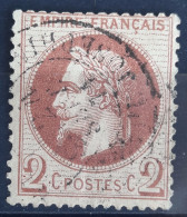 France 1870 N°26B Ob CaD Infime Pelurage Cote 55€ - 1863-1870 Napoléon III Lauré