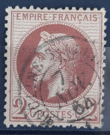 France 1870 N°26B Ob CaD 1 Dent Courte Cote 55€ - 1863-1870 Napoléon III Lauré