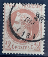 France 1870 N°26B Ob CaD TB Cote 55€ - 1863-1870 Napoléon III Lauré