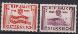 AUSTRIA 1955 - MNH - ANK 1021, 1023 - Neufs