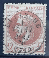 France 1862 N°26A Ob CaD TTB Cote 50€ - 1863-1870 Napoléon III Lauré