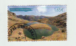 ANDORRA 2022 Estany De L'Isla (LAC A 2398 M) Sello Usado 1ª Calidad, Alto Facial - Used Stamps