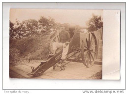 RP FRENCH LARGE MILITARY GUN WORLD WAR 1 SOLDIER CARTE POSTALE FRANCE ? - Guerre 1914-18