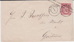 Mecklenburg Schwerin Nv K2 Teterow Ganzsache NDP U 1 N Güstrow Ca 1869 - Interi Postali