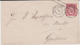 Mecklenburg Schwerin Nv K2 Teterow Ganzsache NDP U 1 N Güstrow Ca 1869 - Entiers Postaux