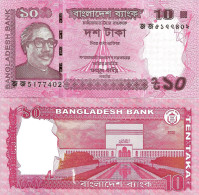 Bangladesh 10 Taka 2022 P-54m(1) UNC - Bangladesh