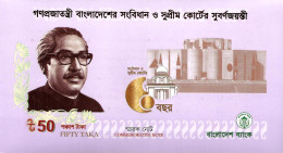 Bangladesh 50 Taka 2022 "Golden Jubilee Of The Constitution And The Supreme Court Of Bangladesh" P-71b UNC (in Folder) - Bangladesh