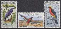 Mali 1960 Airmail Birds Mi#3-5 Mint Hinged - Mali (1959-...)