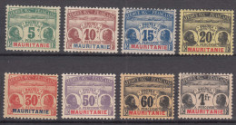 Mauritania Mauritanie 1906 Timbres-taxe Yvert#9-16 Mint Hinged - Unused Stamps