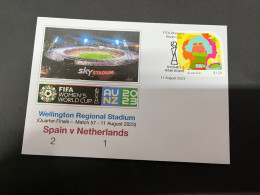 12-8-2023 (2 T 17) FIFA Women's Football World Cup Match 58 ($1.20 Wellington Stamp) Spain (2) V Netherlands (1) - Autres & Non Classés