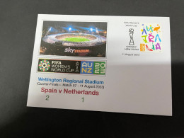 12-8-2023 (2 T 17) FIFA Women's Football World Cup Match 57 (Australian Stamp) Spain (2) V Netherlands (1) - Altri & Non Classificati