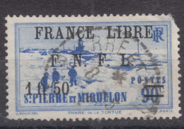 St. Pierre & Miquelon 1941 FRANCE LIBRE Mi#273 Used - Gebruikt