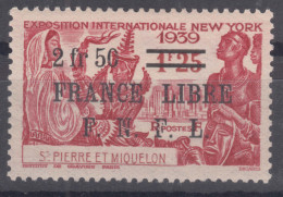 St. Pierre & Miquelon 1941/1942 FRANCE LIBRE Mi#286 Mint Hinged - Nuevos