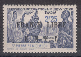 St. Pierre & Miquelon 1941/1942 FRANCE LIBRE Mi#285 Mint Hinged - Ongebruikt