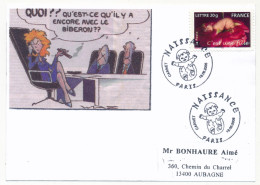 FRANCE - Carton Fab. Artisanale Illustré Par Photocopie - Lettre 20g C'est Une Fille - Premier Jour Paris 18/08/2005 - 2000-2009