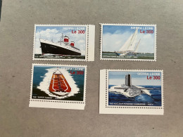 12-8-2023 (stamp) Sierra Leone - Ships (mint X 4) - Andere(Zee)