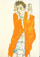 Egon Schiele - Autoportrait En Chemise Rouge - Schiele