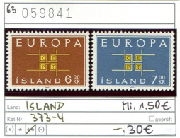 Island 1963 - Iceland 1963 - Islande 1963 - Michel 373-374 - ** Mnh Neuf Postfris - Neufs