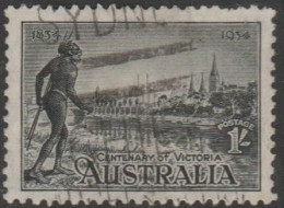 AUSTRALIA - USED - 1934 1/- Victorian Centenary Perforation 11.5 - Gebraucht