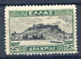 GRECE < Yv. N° 361 * Neuf Ch - MH * Cat 100 € < Acropole D'Athènes - Unused Stamps