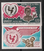 MALI - 1984 - N°Yv. 500 à 501 - UNICEF - Non Dentelé / Imperf. - Neuf Luxe ** / MNH / Postfrisch - UNICEF