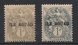 ROUAD - 1916-20 - N°Yv. 4 + 4a - Type Blanc 1c - Gris Et Ardoise - Neuf Luxe ** / MNH / Postfrisch - Nuevos