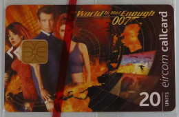 IRELAND - CallCard - Chip - 1263 - James Bond 007 - World Is Not Enough - 20 Units - Mint Blister - Irlande