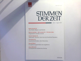 Stimmen Der Zeit : Die Zeitschrift Für Christliche Kultur - Heft 8 - Andere & Zonder Classificatie