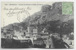 MONACO 5C AU RECTO CARTE CONVOYEUR NICE A VINTIMILLE 1 DEC 1903 - Lettres & Documents