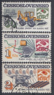 CZECHOSLOVAKIA 2831-2833,used,falc Hinged - Usines & Industries