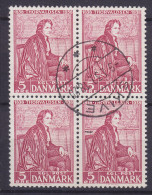 Denmark 1939 Mi. 247,  5 Øre Bertel Thorvaldsen 4-Block Brotype SKIVE Cancel !! - Hojas Bloque