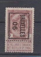 BELGIË - PREO -1906 - Nr 2 B - BRUXELLES "06" - (*) - Typos 1906-12 (Armoiries)