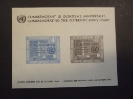 UNITED NATIONS N.Y. BLOC 2.   MH*. (V01-TVN) - Blocks & Sheetlets