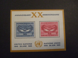 UNITED NATIONS N.Y. MI B 3  MNH**. (V02-TVN) - Blocchi & Foglietti