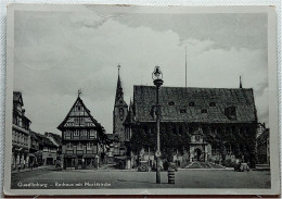 Alte Karte "QUEDLINBURG - Rathaus Mit Marktkirche" Gelaufen - Quedlinburg