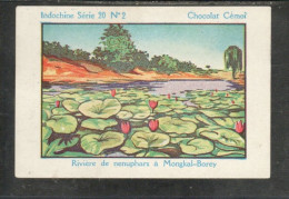 Chromo INDOCHINE SIAM Mongkal Borey Pub: Chocolat Cémoi Bien 2 Scans Colonies Françaises - Andere & Zonder Classificatie