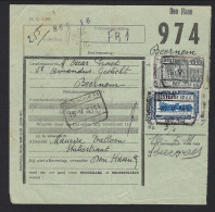 Spoorwegdoc, Afgiftepunt DEN HAAN (griffe) Via Afst. OOSTENDE (KAAI) 18/5/1951 Naar BEERNEM ; Zie Scan ! LOT 263 - Documenti & Frammenti