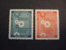 UNITED NATIONS N.Y. 62/63  MNH**. (V04-TVN) - Unused Stamps