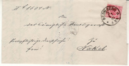 POLAND / GERMAN ANNEXATION 1890  LETTER  SENT FROM BYDGOSZCZ TO NAKŁO - Storia Postale