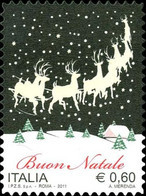 # ITALIA ITALY - 2011 - Natale Christmas - Sleigh Reindeer - Stamp MNH - Nuevos