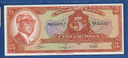 HAITI - P.198 – 5 Gourdes ND (ca.1968) UNC, S/n DK808317 - Haïti