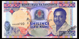 TANZANIA 10000 SHILINGI ND(1995) Pick 29 Unc - Tanzania