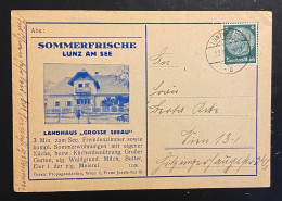 Postkarte Sommerfische Lunz Am See Landhaus Grosse Seeau Gestempelt/o 1938 Lunz Am See - Lunz Am See