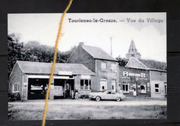 PHOTO TOURINNES LA GROSSE BEAUVECHAIN BRABANT WALLON  VILLAGE GARAGE CAFE VOITURE REPRO - Beauvechain