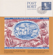 Postkarten  "Nya Sverige Minnet / Regalskeppet Wasa"       1976/78 - Lettres & Documents