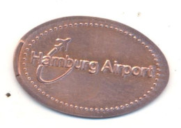 Souvenir Jeton Token Germany-Deutschland Hamburg Airport - Pièces écrasées (Elongated Coins)