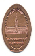 Souvenir Jeton Token Germany-Deutschland Hamburg Hansestadt Rathaus - Souvenir-Medaille (elongated Coins)